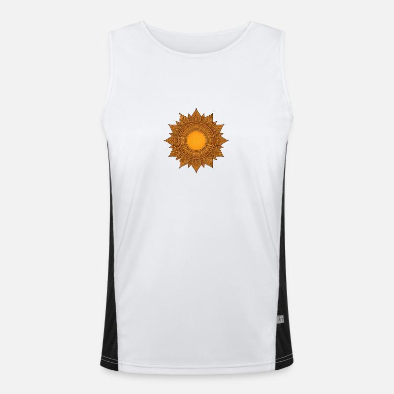 Sonne 1 Funktionelles Kontrast-Tank Top für Männer 