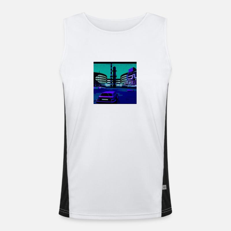Wolfsburg-4 theme Men's Functional Contrast Tank Top 