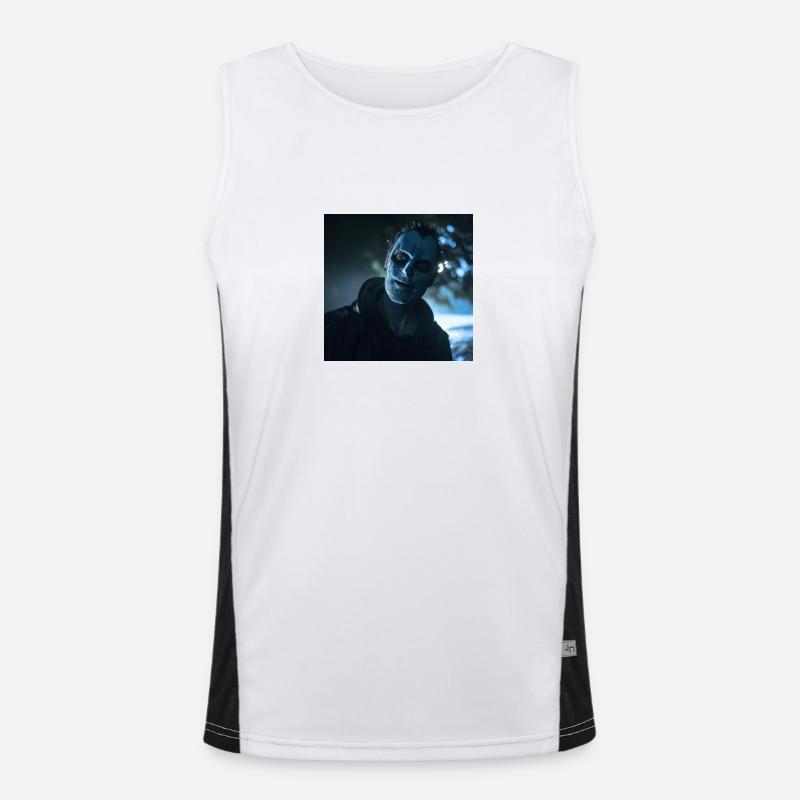 Creative & Efficient Horror Psycho Men's Functional Contrast Tank Top 