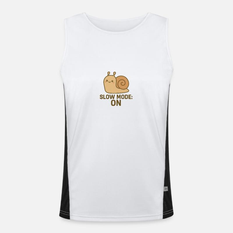 slow mode on Funktionelles Kontrast-Tank Top für Männer 