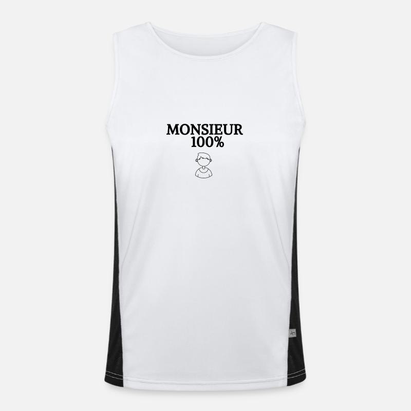 Mr. 100% Men's Functional Contrast Tank Top 