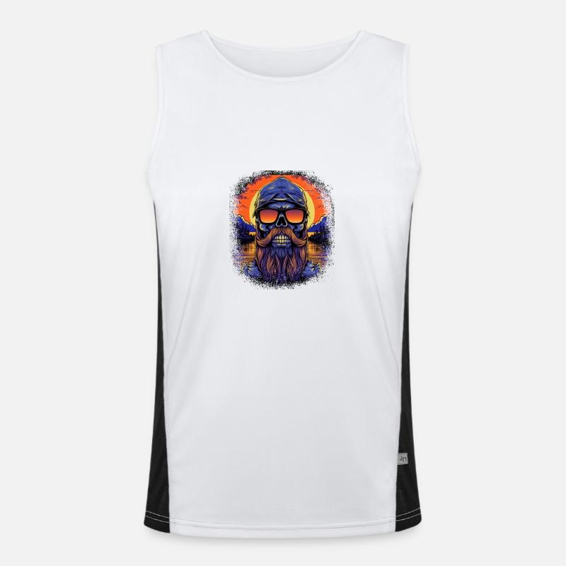 Bearded Dragon Daddy Bear Beard Humour Coach Beard Débardeur respirant contrasté Homme 