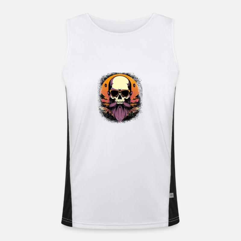 bear no shave funny beard respect the beard Funktionelles Kontrast-Tank Top für Männer 