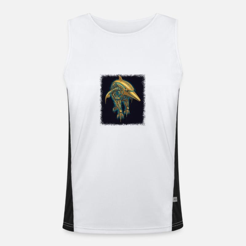 T-shirts de pêche au drapeau américain Bday Fish Débardeur respirant contrasté Homme 