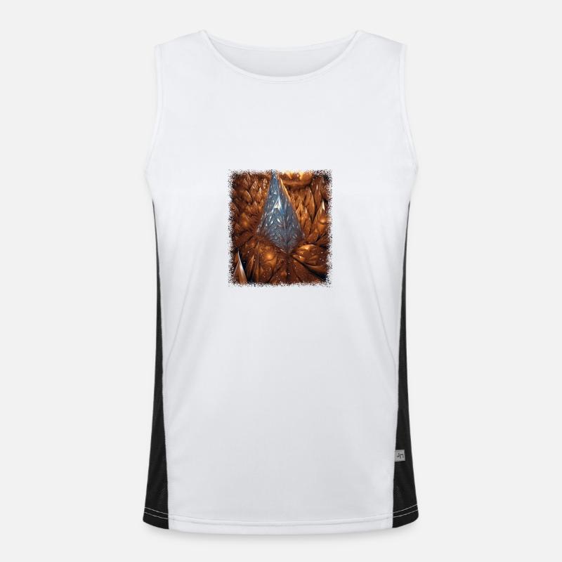 Cocoa Chocolate Lover Chocolate Lab Statement Men's Functional Contrast Tank Top 