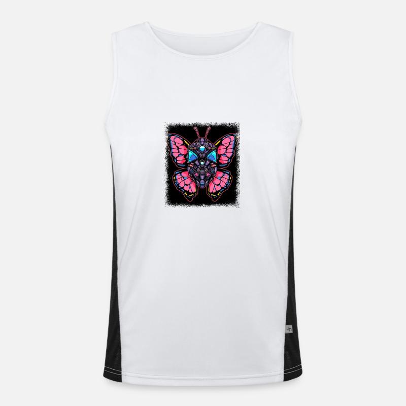 gift idea cute birthday present insects Men's Functional Contrast Tank Top 