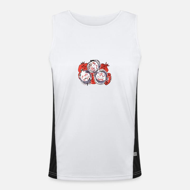 granatapfel Funktionelles Kontrast-Tank Top für Männer 