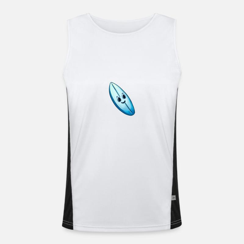 Riding the Waves Men's Functional Contrast Tank Top 