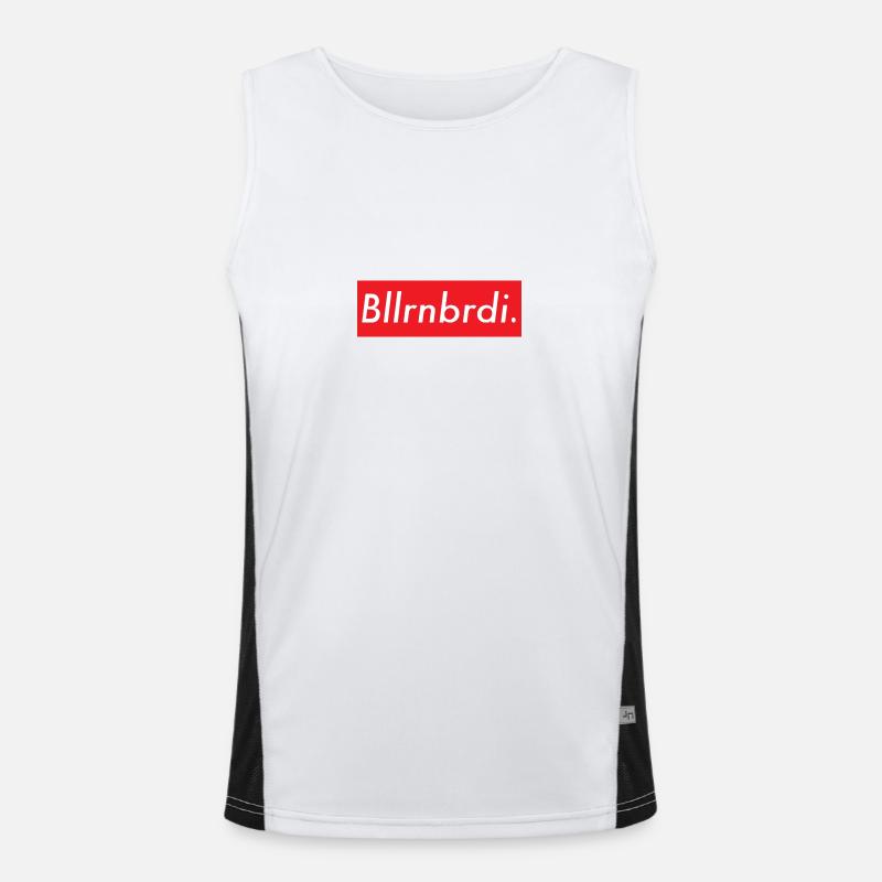 BLLRNBRDI Logo Funktionelles Kontrast-Tank Top für Männer 