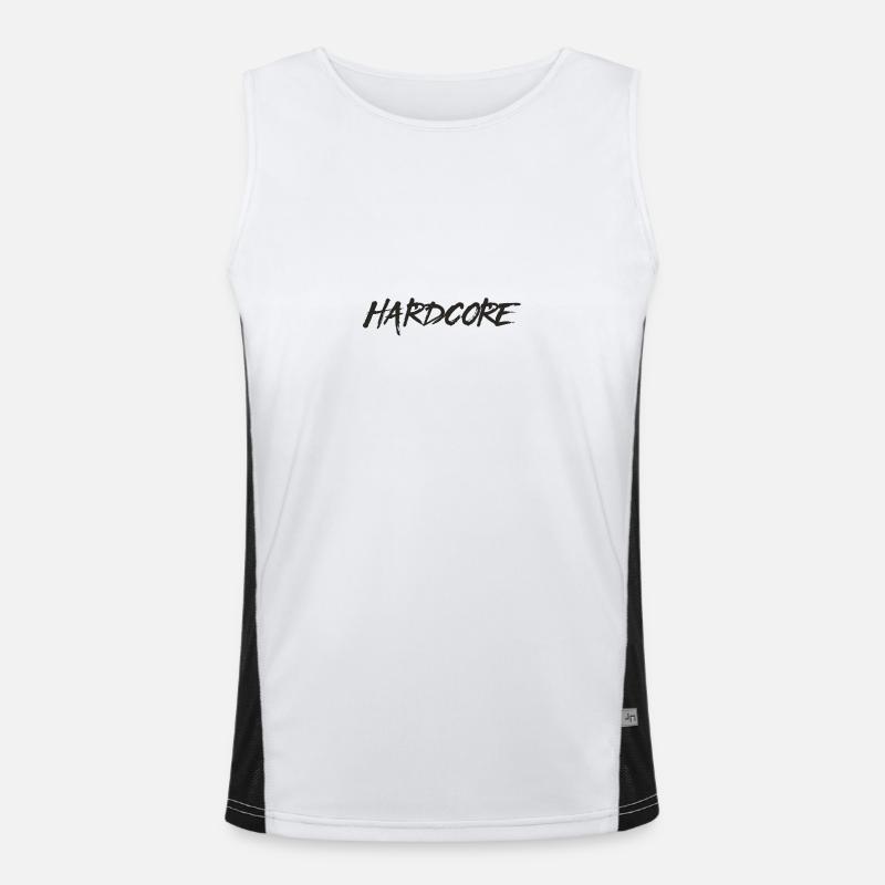 Hardcore, Black Version-One Funktionelles Kontrast-Tank Top für Männer 