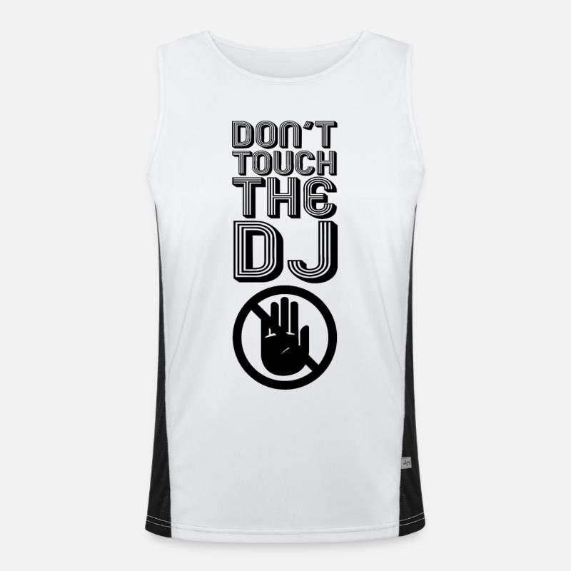 DJ Witz Funktionelles Kontrast-Tank Top für Männer 