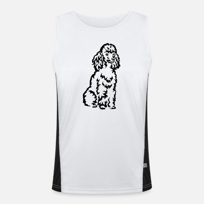 Pudel Funktionelles Kontrast-Tank Top für Männer 