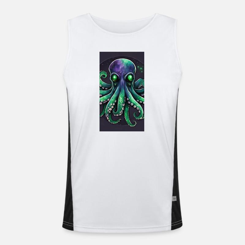 Octopus galaxy Men's Functional Contrast Tank Top 