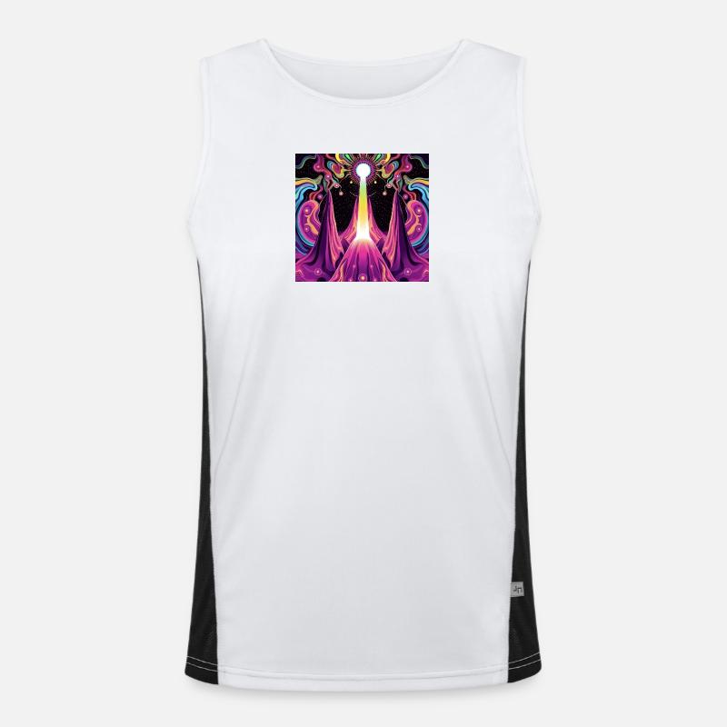 Psychedelic Men's Functional Contrast Tank Top 