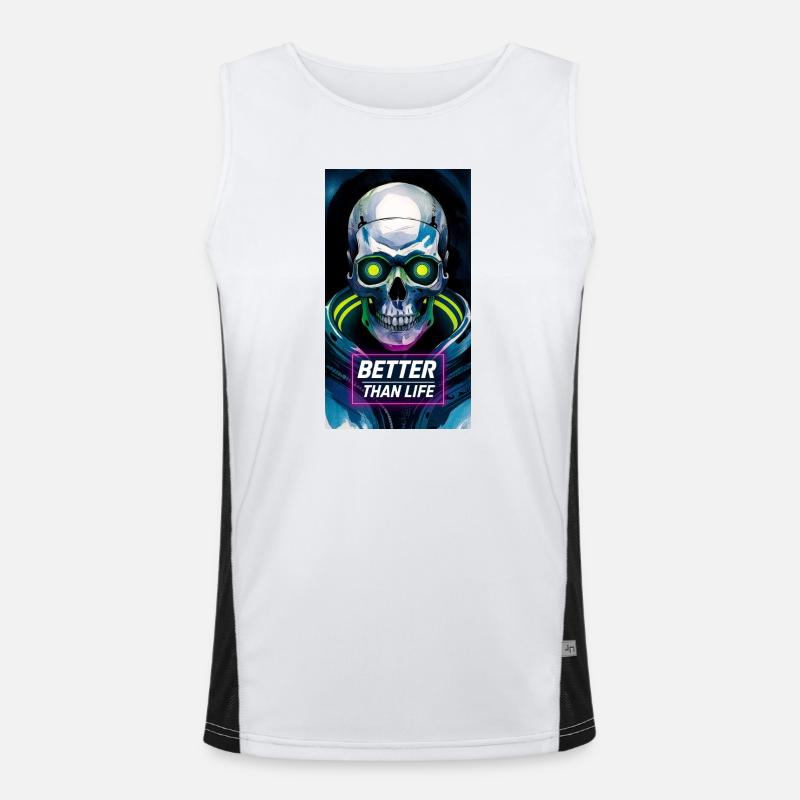 Skull Men's Functional Contrast Tank Top 