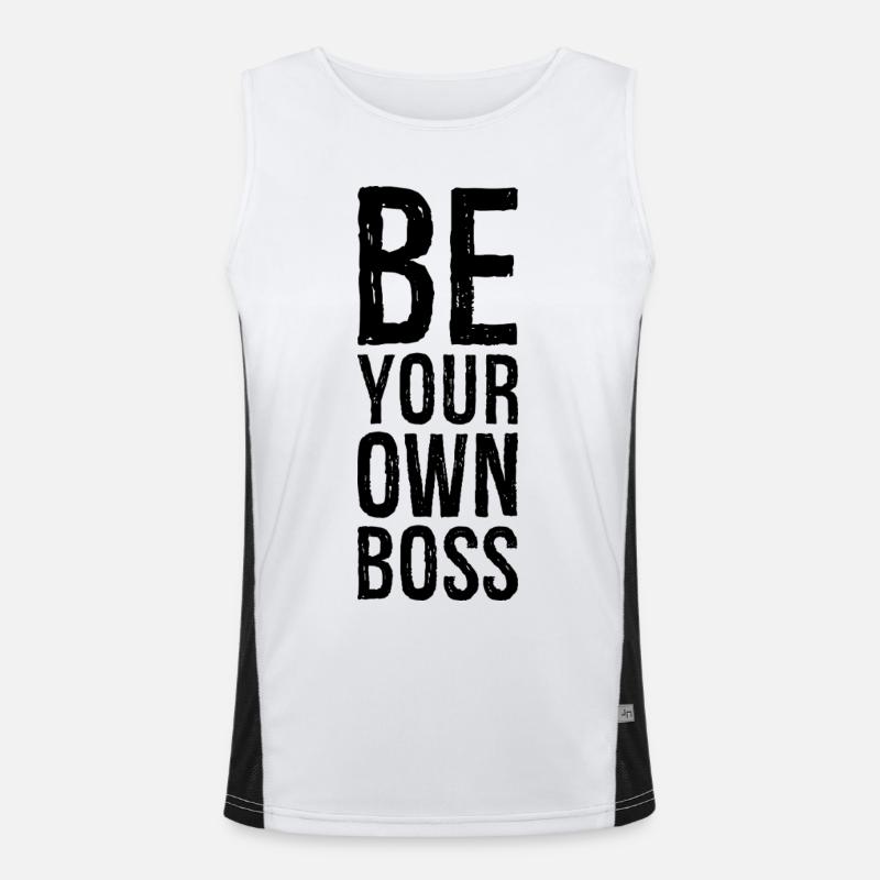 Sei dein Eigener Funktionelles Kontrast-Tank Top für Männer 