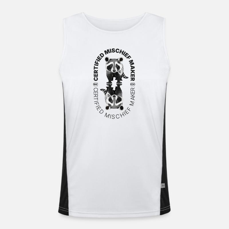 Weg des Tanuki Funktionelles Kontrast-Tank Top für Männer 