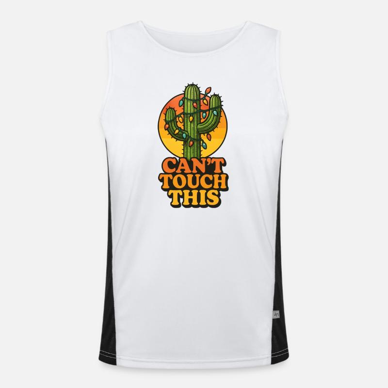 Cactus de Noël - Can’t touch this Débardeur respirant contrasté Homme 