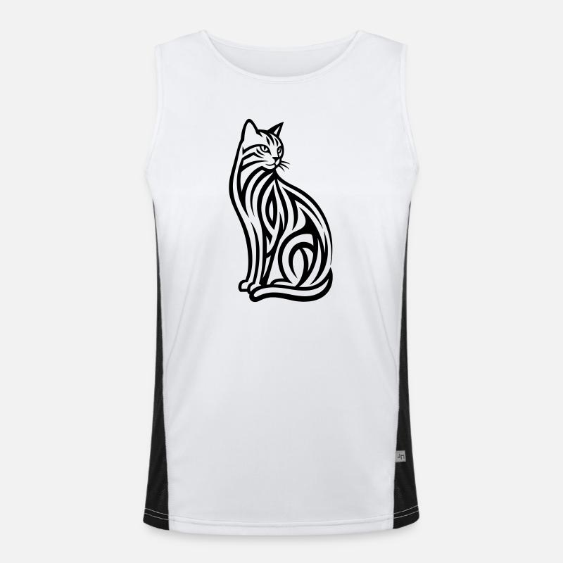 Just a Black Cat #1 | N-imal_Wears Débardeur respirant contrasté Homme 