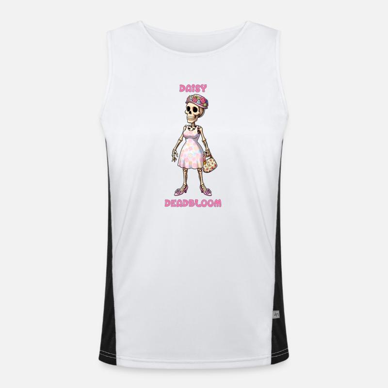 Daisy Deadbloom Skelett Animation Serie Co-Star Funktionelles Kontrast-Tank Top für Männer 