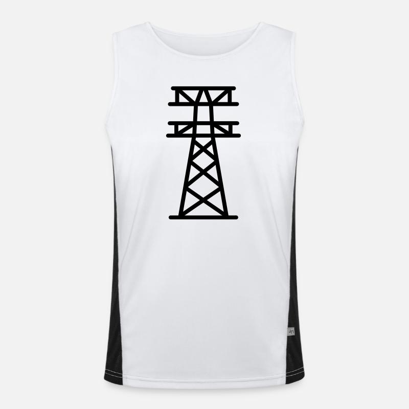 power pole Men's Functional Contrast Tank Top 