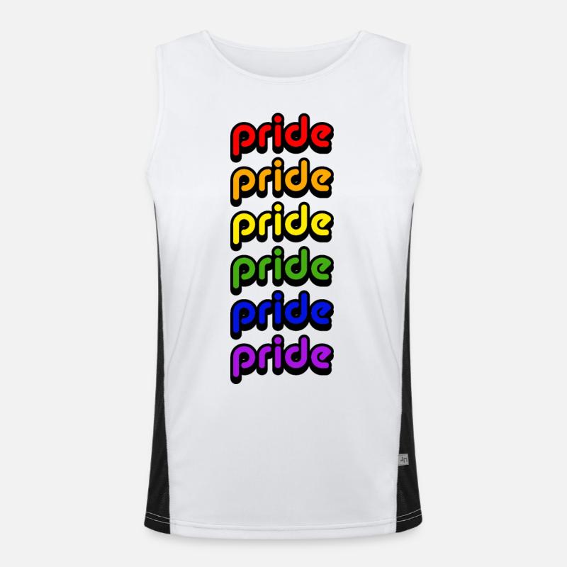 Pride - Pride Month - LGBTQ - Gay Funktionelles Kontrast-Tank Top für Männer 