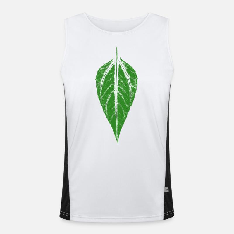 Leaf Jerusalem artichoke Men's Functional Contrast Tank Top 