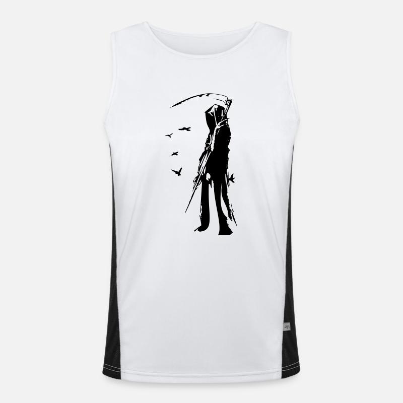Der Tod Funktionelles Kontrast-Tank Top für Männer 