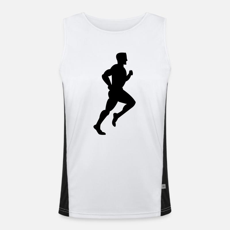 Läufer Funktionelles Kontrast-Tank Top für Männer 