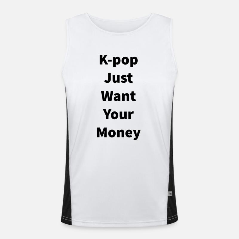 Coréen Débardeur respirant contrasté Homme 