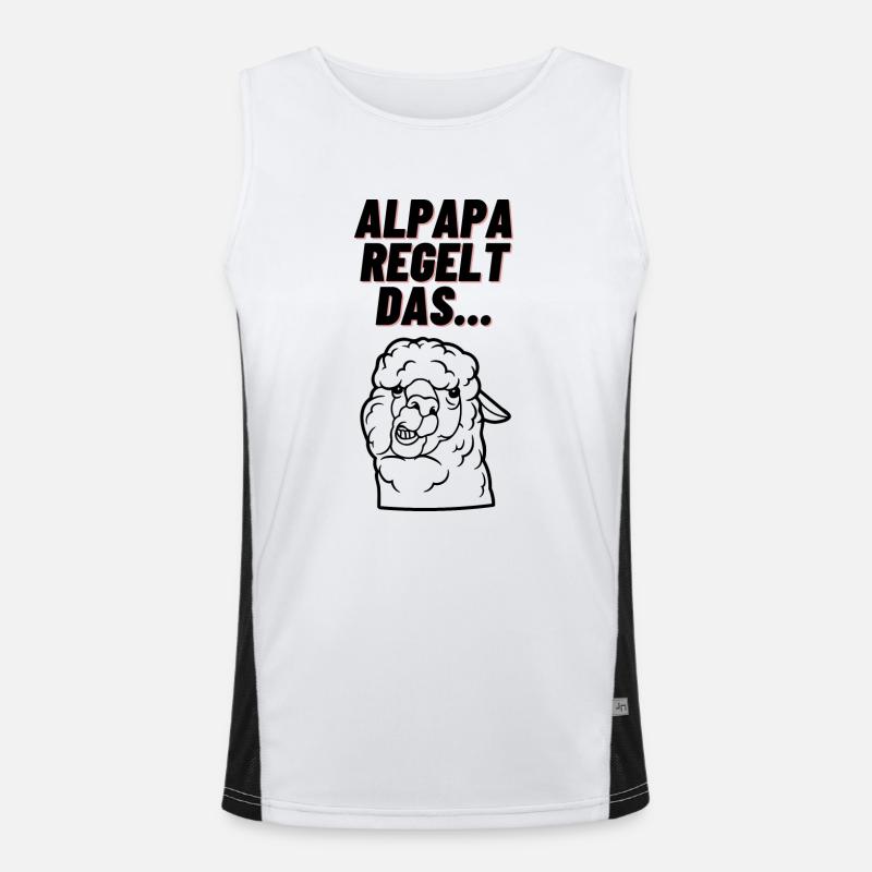 Alpapa regelt das Funktionelles Kontrast-Tank Top für Männer 