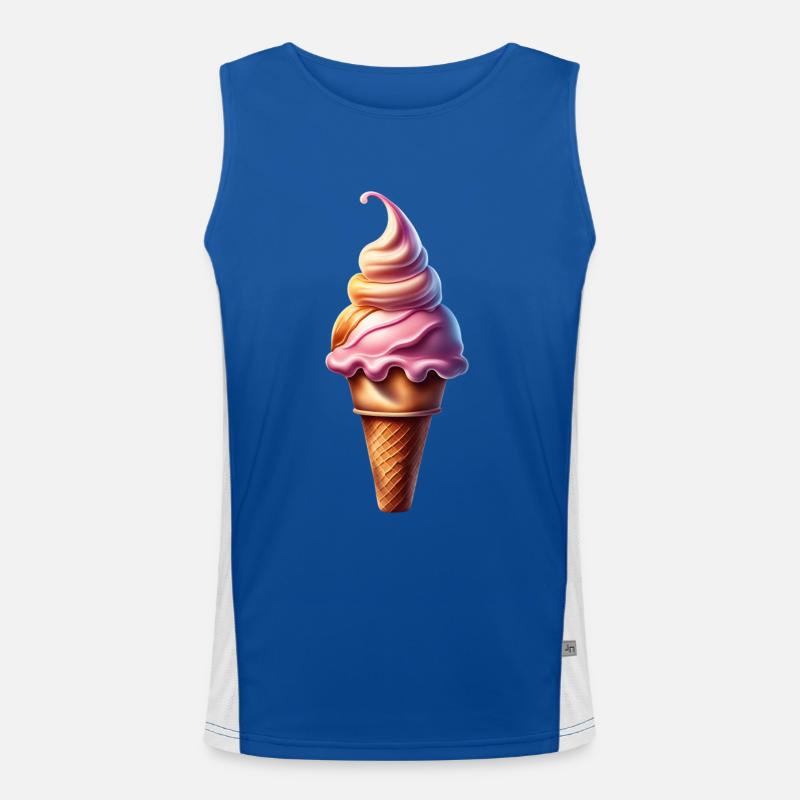 Cornet de glace mignon Débardeur respirant contrasté Homme 