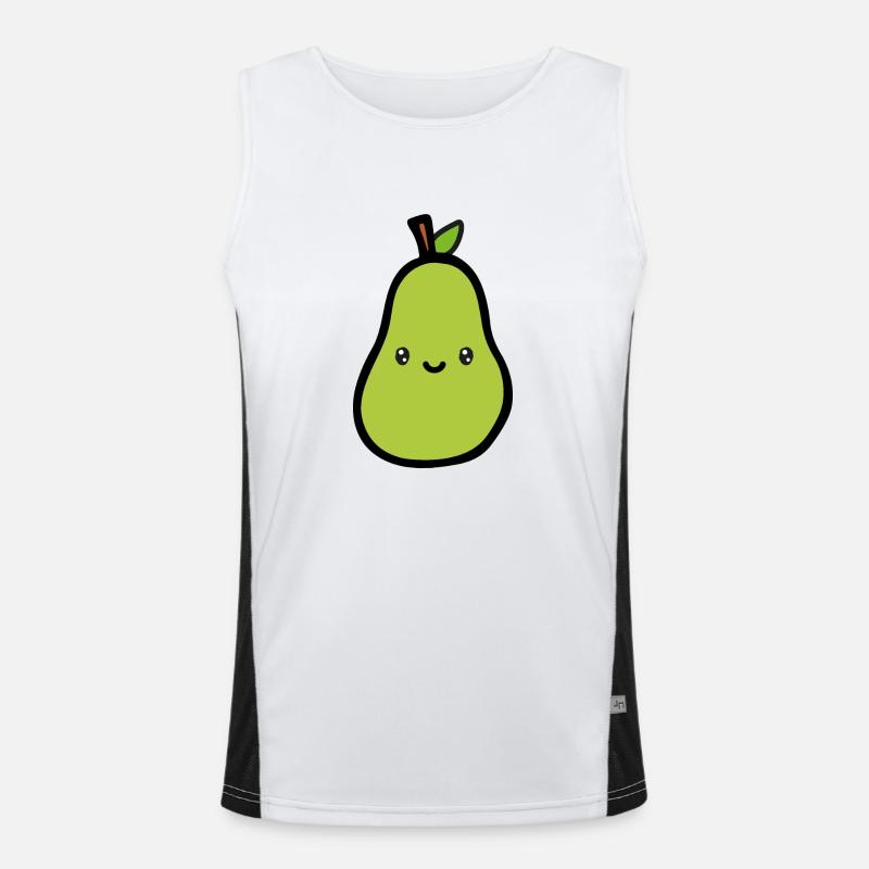 Birne Funktionelles Kontrast-Tank Top für Männer 