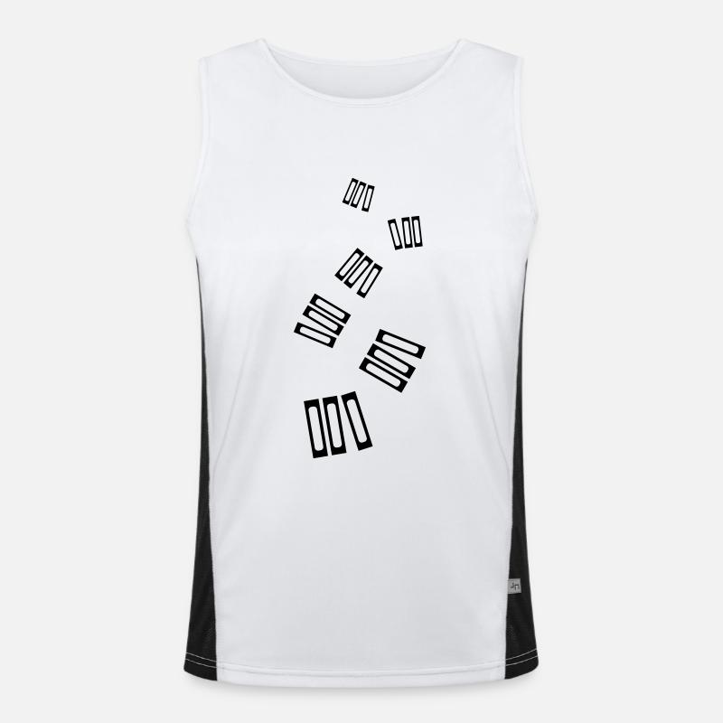 Bücher lesen Funktionelles Kontrast-Tank Top für Männer 