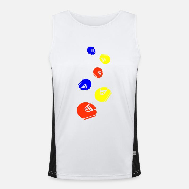 Racing driver helm racing Bunt Men's Functional Contrast Tank Top 