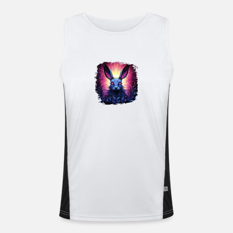Happy Easter Easter 2022 Easter Bunny Awesome Men's Functional Contrast Tank Top 