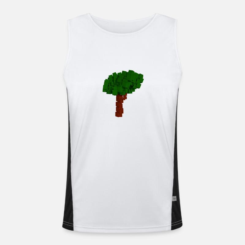 Blockchain Tree Men's Functional Contrast Tank Top 