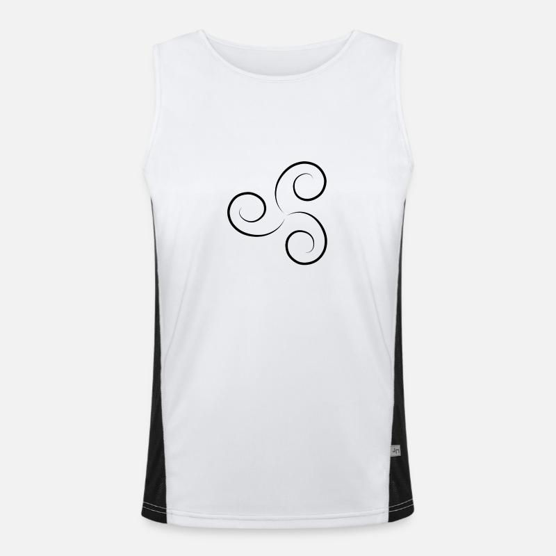 Triskele ondulé discret Débardeur respirant contrasté Homme 