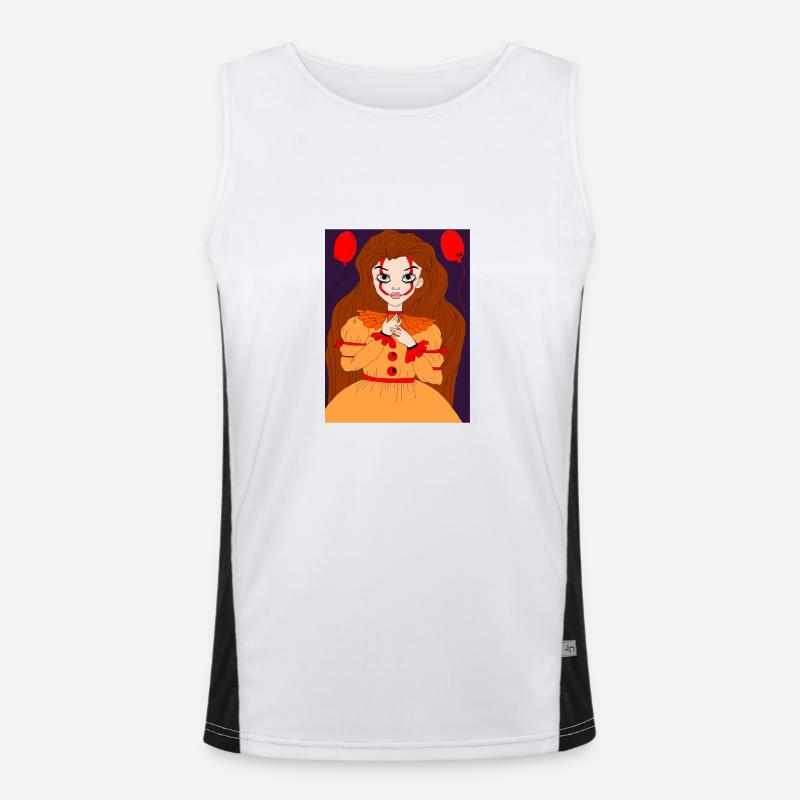 Makeup clown tee Débardeur respirant contrasté Homme 