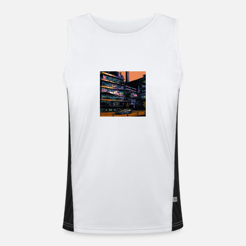 Stuttgart-1 theme Men's Functional Contrast Tank Top 