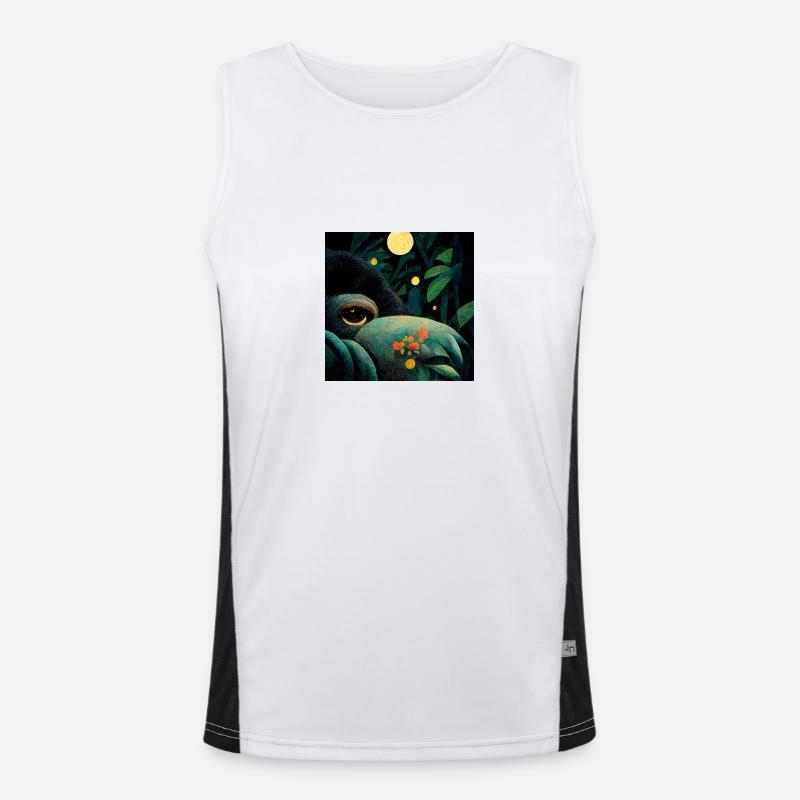 Toucan au clair de lune Débardeur respirant contrasté Homme 