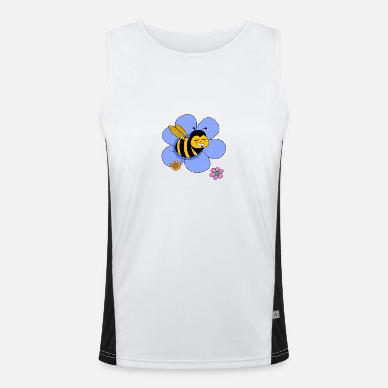 Grosse abeille drôle Débardeur respirant contrasté Homme 