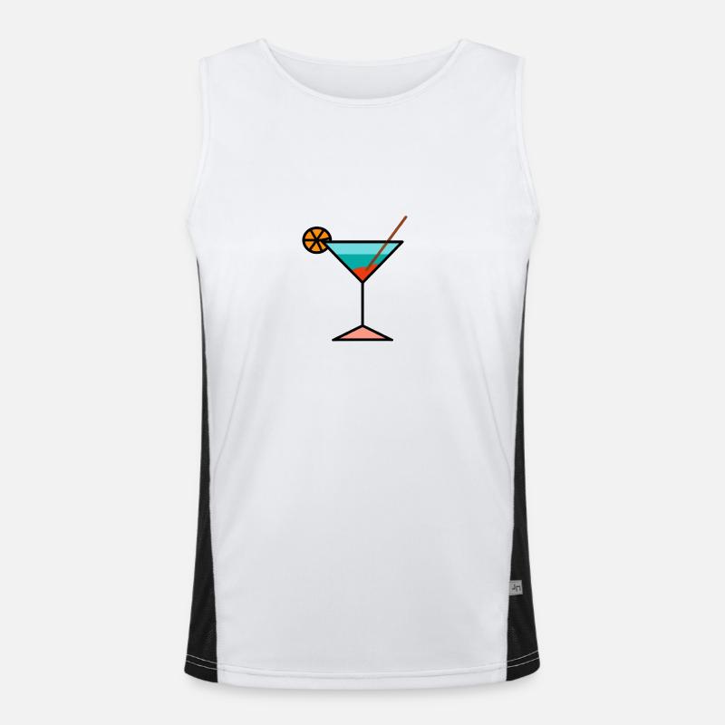 Summer cocktails! Men's Functional Contrast Tank Top 