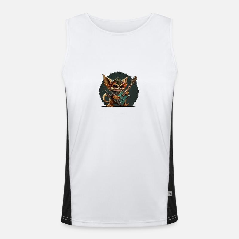 Felsen-Gremlin Funktionelles Kontrast-Tank Top für Männer 