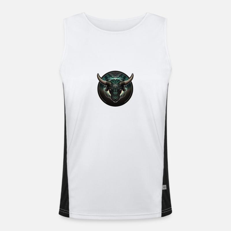 Astro Stier Funktionelles Kontrast-Tank Top für Männer 