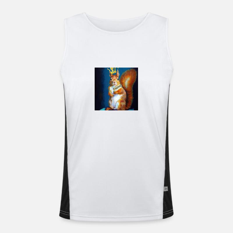 Königin Eichhörnchen Funktionelles Kontrast-Tank Top für Männer 