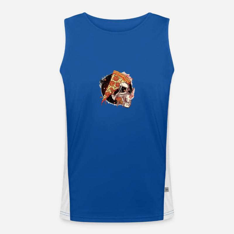 pizzastronaut Men's Functional Contrast Tank Top 