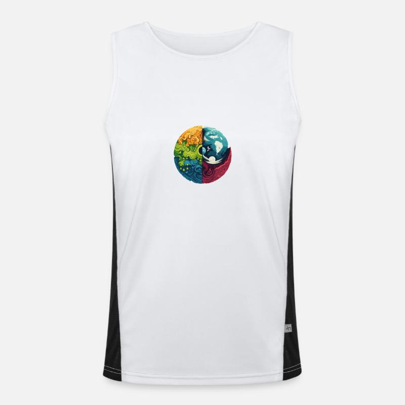 Éléments terrestres Débardeur respirant contrasté Homme 