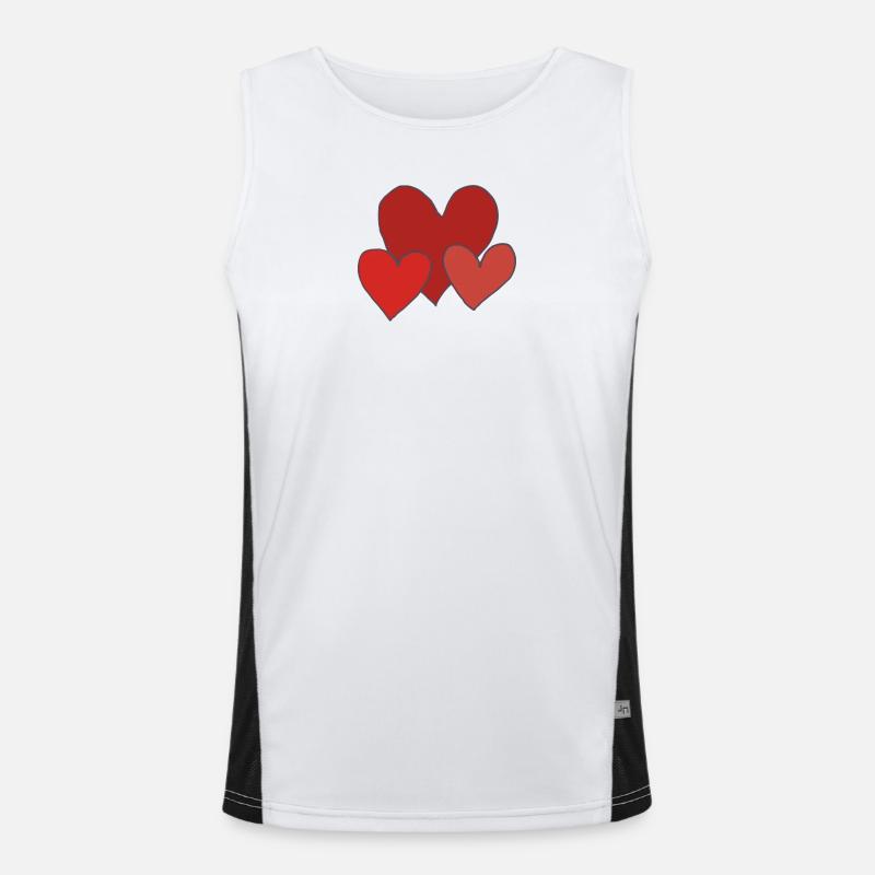 Three Hearts Men's Functional Contrast Tank Top 