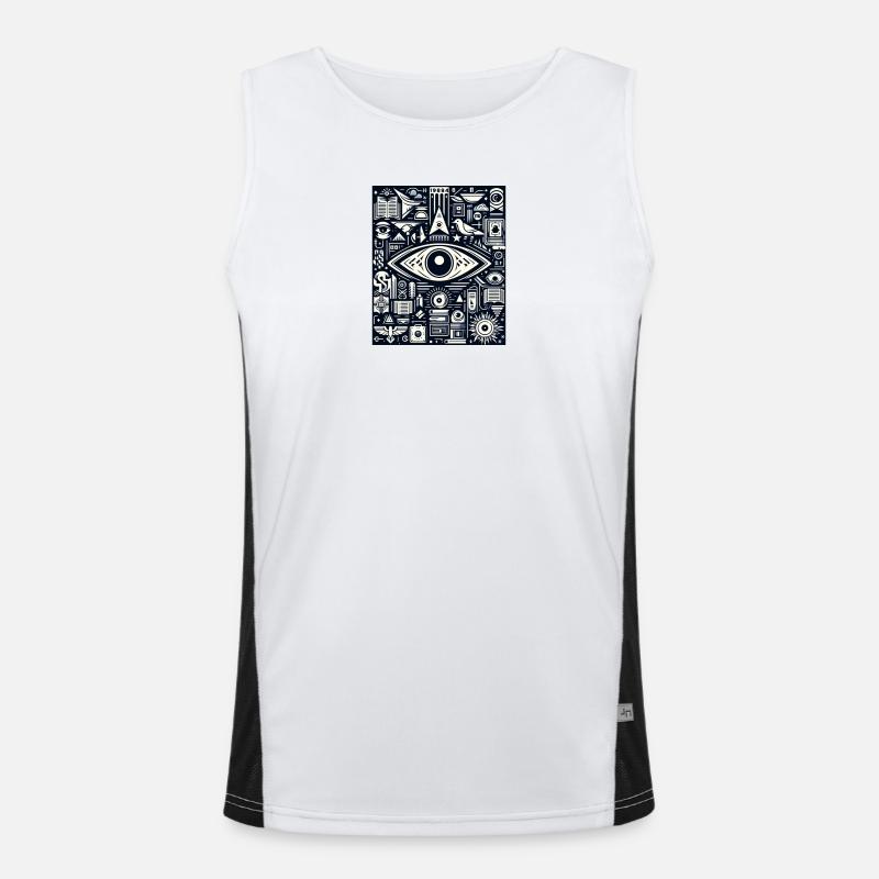 EyeTech Men's Functional Contrast Tank Top 